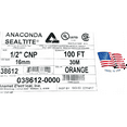 thumbnail image 2 of 38612 Anaconda Sealtite Flexible Conduit, 1/2 CNP, Orange. Nonconductive Conduit Liquid-Tight Flexible Non-Metallic Conduit - 038612-0000, 2 of 2