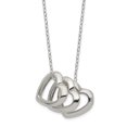 thumbnail image 1 of 925 Sterling Silver 3 Heart Collier Pendentif Amour Multiple, 1 of 6
