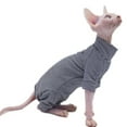 thumbnail image 1 of Hairless Cat Clothes Soft Warm Cat Hoodie for Sphynx Cats,Devon Rex, Cornish,Peterbald, 1 of 5