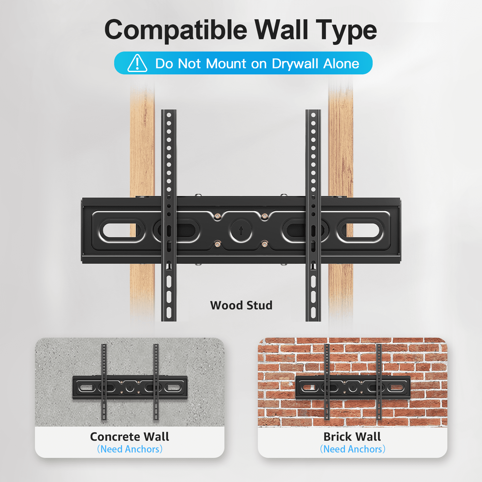 HOMOUNT Full Motion TV Wall Mount for 37-75 Inch TVs, Holds up to 99lbs, Wall Mount Bracket Max VESA 600x400mm, Fit 12" 16" Wood Stud