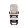 thumbnail image 2 of DeeHome Madison Glider & Ottoman Espresso/Latte, 2 of 5