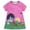 Hot Pink, variant on Toddler Baby Kids Girls Cotton Short Sleeve Casual Dress Cartoon Appliques Striped Princess Dresses 5t Rainbow Dress