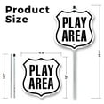 thumbnail image 2 of Play Area (5 Pack) 12 inch X 12 inch Shield Shaped Rust-Free Aluminum Metal Signs with Aluminum Mounting Stakes Weather Resistant Made in the USA, 2 of 8
