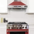 thumbnail image 2 of Kucht Professional 36" Stainless Steel Wall Mounted Range Hood in Red, 2 of 9