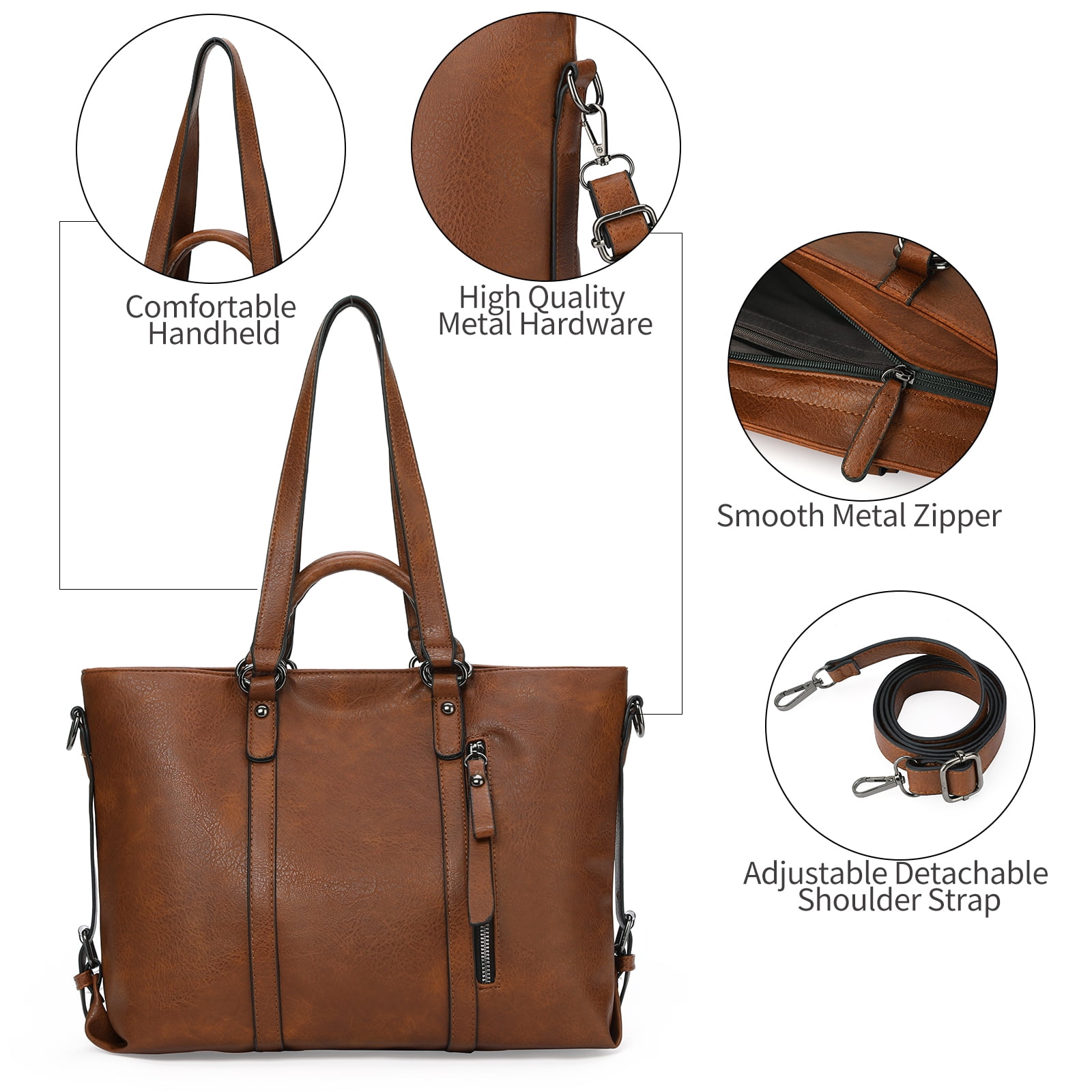 SENDEFN Women Fashion Handbags Wallet Tote Bag Shoulder Bag Top Handle Satchel Purse Set