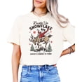 thumbnail image 2 of Buckle Up Snowflake Santa's Coming to Town Unisex Shirt Western Christmas Tee for Men & Women Ivory Shirt Adult Small, 2 of 4