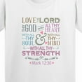 thumbnail image 4 of Inktastic Love the Lord Heart Mind Strength Youth T-Shirt, 4 of 5