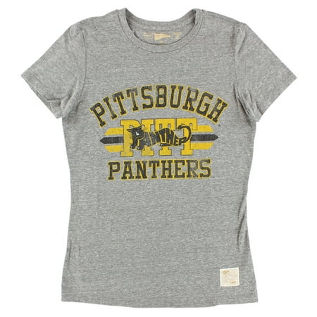 Pitt Panthers Sports - The Victory Womens Pitt Panthers College Basic Crew T Shirt Grey
