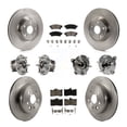 thumbnail image 1 of Transit Auto Front Rear Hub Bearings Assembly Disc Brake Rotors and Ceramic Pads Kit (10Pc) for Car Lexus IS300 IS350 GS350 RC350 RC300 - Left Right Side (Driver Passenger) KBB-123981, 1 of 11