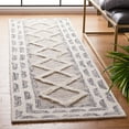 thumbnail image 2 of SAFAVIEH Casablanca Bojan Diamond Runner Rug, Grey/Ivory, 2'3" x 8', 2 of 8