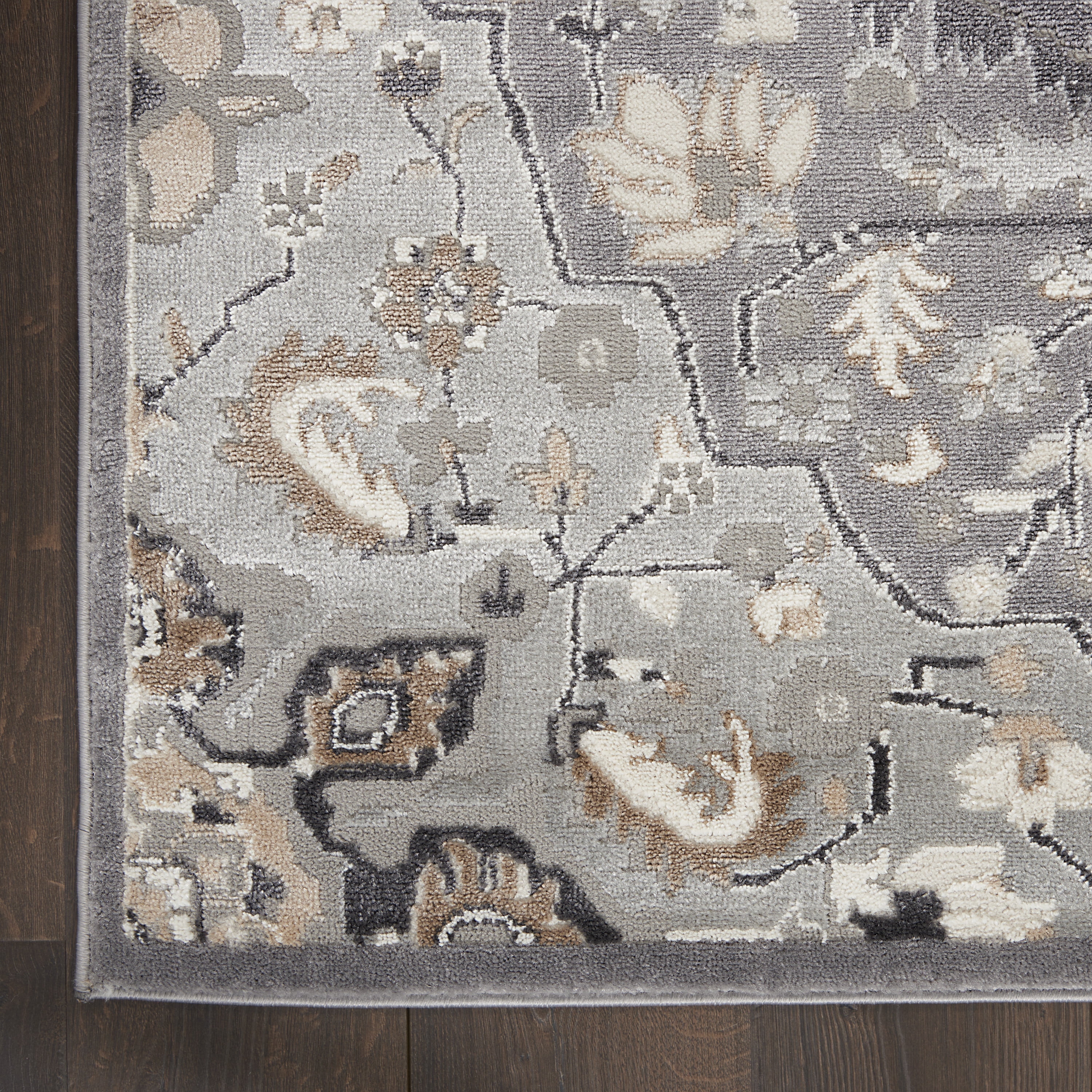Nourison Elation Traditional Persian Grey Area Rug