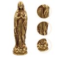 thumbnail image 5 of Antiguo Virgen María llavero colgante estatua llavero colgante de latón (dorado), 5 of 5