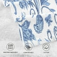 thumbnail image 4 of GZHJMY Blue White Floral Hand Towels Set of 2, Highly Absorbent Soft Washcloth Face Towels Bathroom Decorative Towel for Beach Gym Spa Shower, 16x28In, 4 of 7