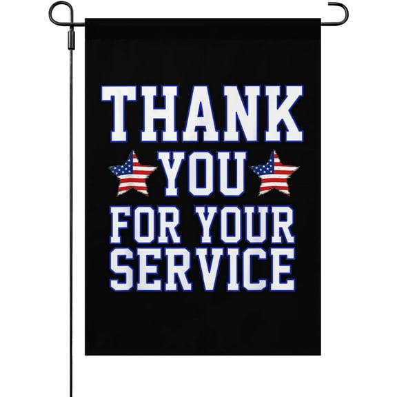 Yard Flags Thank You for your Service House Flags One Size, Retro Outdoor Flag One Size Beach Yard Flag Double Sided Outdoor Decor Thank You for your Service Home Garden Flags One Size