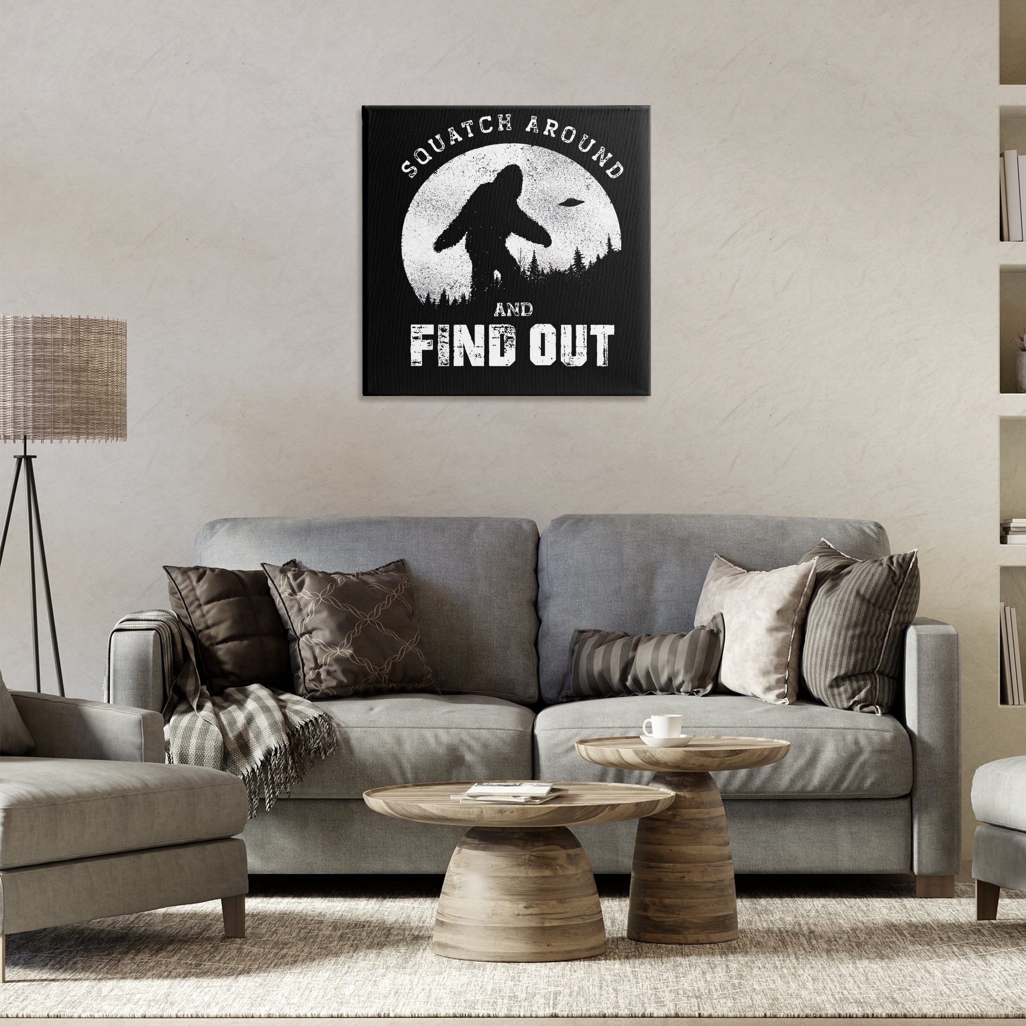 Stupell Industries Funny Mythical Monster Saying Novelty & Humor Painting Wrapped Canvas Art Print Wall Art, 24 x 24