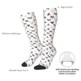 thumbnail image 5 of Picia Women Crew Soft Moisture-wicking Socks Various Rooster Pattern Design Cotton Socks, One Size fit All, 5 of 9