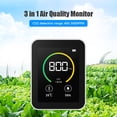 thumbnail image 2 of leyfeng Monitor de del aire Medidor de CO2 Detector de dióxido de carbono de temperatura y humedad con función de alarma Mesa, 2 of 8