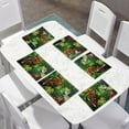 thumbnail image 2 of Placemat Kitchen Table Mats 4Pcs Set, Insulation Heat-Resistant Placemats for Outdoor Indoor Home Party Farmhouse Easter Day Decoration, Tropical Monstera Leaf, 2 of 6