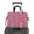 thumbnail image 2 of FORMRS 16" Laptop Sleeve Bag Carrying Case with Handle Travel Shoulder Briefcase, Pink Doughnuts, 2 of 8
