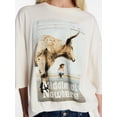 thumbnail image 4 of Kacey Lee Women's Middle of Nowhere Graphic Tee with Short Sleeves, Sizes XS-XXL, 4 of 5