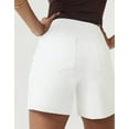thumbnail image 3 of SPANX On-The-Go 6" Shorts White Large, 3 of 3