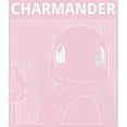 thumbnail image 2 of Girl's Pokemon Charmander Line Art  Graphic Tee Light Pink X Large, 2 of 4