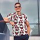 thumbnail image 4 of Fotbe Rose Flowers Camiseta Polo de Golf para Hombre con Estampado – Camisa Deportiva Transpirable con Cuello Abotonado-3X-Large, 4 of 6