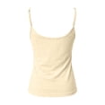 thumbnail image 5 of 2026 New Womens Spaghetti Strap Tank Top Adjustable Scoop Neck Camisole Tops Loose Fit Casual Shirts Summer(Yellow,L), 5 of 5