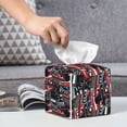 thumbnail image 5 of Goofa Red And Blue Cars Tissue Box Cover PVC Leather Tissue Holder Square Facial Tissue Case Facial Paper Organizer Dispenser for Bathroom, Vanity Countertop, 5 of 8