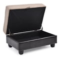 thumbnail image 5 of Glory Furniture Gallant Microsuede Ottoman in Mocha, 5 of 7