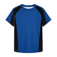 thumbnail image 4 of WENXIAOO T-Shirts à Manches Courtes pour Garçons, T-Shirts d'Été pour Enfants à Col Rond, T-Shirts Basiques, Hauts Décontractés, T-Shirts à Blocs de Couleur Tendance, 4 of 5