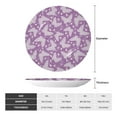 thumbnail image 2 of Salouo Purple Butterflies Floral Pattern Bone China Decorative Plate,Holiday Decor Decorative Ceramic Plates with Stand Elegant Home DéCor for Hallway/Living Room/Bedroom-6in, 2 of 6