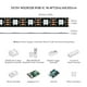 thumbnail image 4 of BTF-LIGHTING WS2812B Tira de luces LED 1m 5m 30LEDs/m 60LEDs/m IP30 IP65 IP67 5050SMD Direccionable individualmente PCB blanco negro flexible Tira de píxeles LED a todo color Dream Color DC5V, 4 of 5