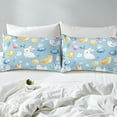 thumbnail image 3 of Erosebridal Cute Chicken Rabbit Comforter Cover, Happy Easter Egg Bedding, Daisy Blossom Home Decor Ultra Soft 2 Pieces (No Comforter), 3 of 7