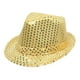 thumbnail image 3 of Sombrero de Lentejuelas Jazz Fedora Estilo Oeste Complemento Versátil Tela Duradera para Hombres Mujeres Adecuado para Fiestas de Disfraces Shows, 3 of 8