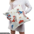 thumbnail image 5 of Ambesonne Animals Fabric by the Yard Upholstery, Illustrated Hippos Print, 2 Yards, Off White Vermilion, 5 of 5