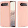 thumbnail image 2 of Designed for Google Pixel 6 Case, Slim Silicone Rubber Shockproof Phone Cover with Wrist Strap Soft Anti-Scratch Microfiber Lining Protection Case for Google Pixel 6 5G 2021 (Pink), 2 of 7