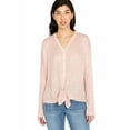 thumbnail image 1 of Buffalo David Bitton Real Love Cardigan à Nouer Col en V Rose Taille TP, 1 of 1