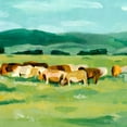 thumbnail image 2 of Warren, Annie 15x15 Gold Ornate Wood Framed with Double Matting Museum Art Print Titled - Rural Fields II, 2 of 4