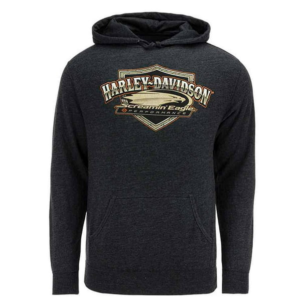 HarleyDavidson Men's Screamin' Eagle Bronze Eagle Hoodie, Gray