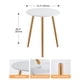 thumbnail image 5 of Set de mesa auxiliar Apicizon con patas de madera blanca, 42 cm y 52 cm, 5 of 9