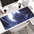 thumbnail image 3 of WISHTIME Large Gaming Mouse Pad, 31.5 x 11.8 × 0.08 in with Stitched Edges, Extended Mousepad, Durable Non-Slip Natural Rubber Base, Washable Keyboard Pad, Desk Pad , Office & Home,Moonlight, 3 of 7