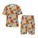 thumbnail image 1 of Balery Fall Maple Leaves Conjunto de Pijama Infantil de Manga Corta con Estampado – Ropa de Dormir de Algodón Suave-4X-Large, 1 of 6