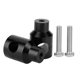 thumbnail image 1 of Pair 25mm Lift Handlebar Riser Aluminium Alloy for Motorcycle Modification (Black), 1 of 3