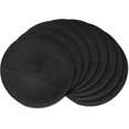 thumbnail image 1 of GFDYREE Napperons Ronds Tressés Ensemble de 8 Napperons Ronds pour Tables à Manger Napperons Tissés Naturels Résistants à la Chaleur 15 Pouces(Noir), 1 of 6