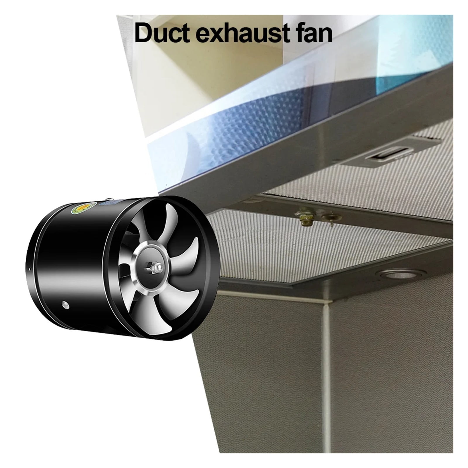 Pipe Ventilation Fan 4 6 8 Inch Pipe Air Ventilator Low Noise Mini Extractor Kitchen Air Ventilator For Kitchen Washroom Canteen ,Energy-Efficient