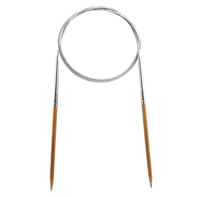 Weabetfu Aguja de Tejer Circular de Bambú de 40 Pulgadas de Longitud para Bricolaje Creativo Hecho a Mano y Cualquier Proyecto de Hilo de Tejido Tamaño EE. UU. 6 (4 mm)