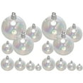 thumbnail image 3 of 18 Pcs DIY Christmas Iridescent Ornaments Balls, Clear Plastic Rainbow Bubbles Hanging Filled Ornaments, Iridescent Xmas Tree Decorations for Christmas, Halloween(1.18 in,1.57 in,1.97 in,2.36 in), 3 of 11