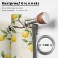 thumbnail image 6 of Outdoor Curtains for Patio Waterproof, Lemon Gnomes Windproof Pravicy Outside Porch Blackout Curtain, Summer Tropical Lemon Fruits Farmhouse Sun Blocking Grommets Curtains 2 Panels 54"x108", 6 of 9