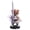 Light Gray, variant on Cute Kitten with Sword Figurine Funny Cat Kitten Knight Meme Statue, Medieval Armore Cape Design, Collectible Figure for Desktop Shelf Mantel Decor, Adorable Gifts for Cats Lovers